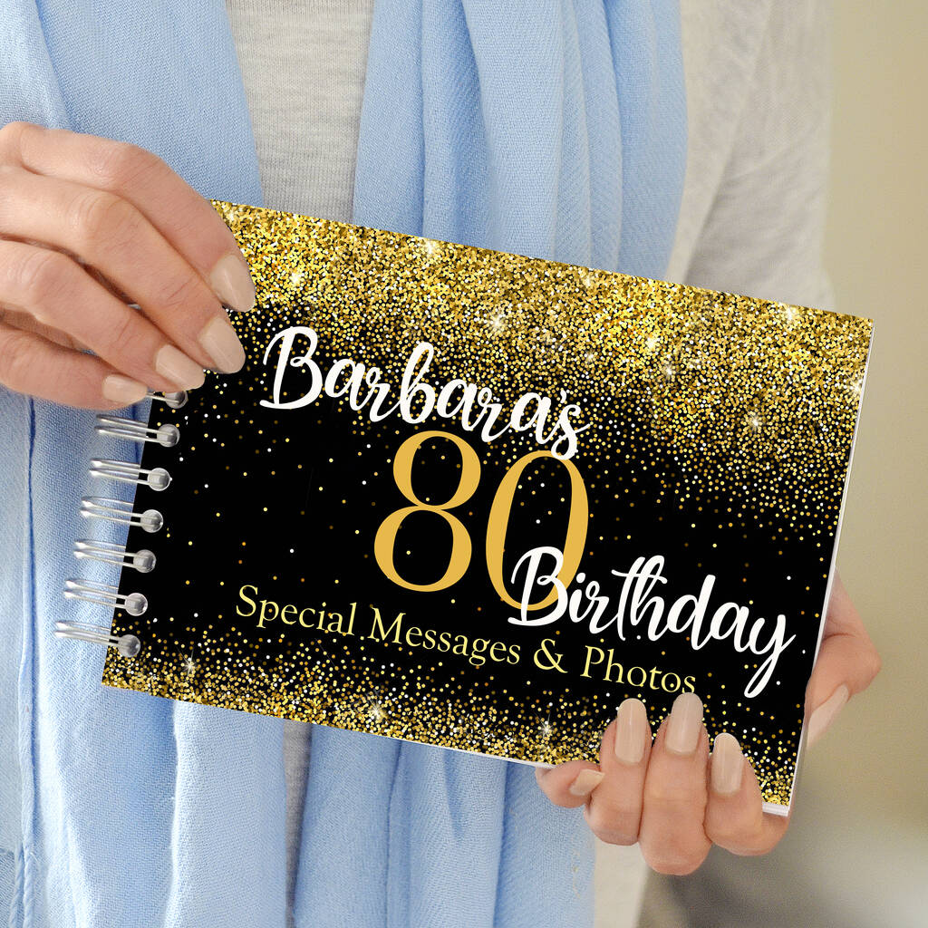 Personalised 80th Birthday Party Book By Amanda Hancocks