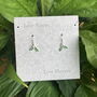 Mistletoe Christmas Drop Earrings, thumbnail 5 of 7