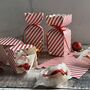 Candy Cane Stripe Half Cracker Shaped Box Set Of Four, thumbnail 4 of 6