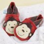 Dotty Fish Cheeky Monkey Soft Leather Baby Shoes With Barefoot Soles, thumbnail 5 of 11