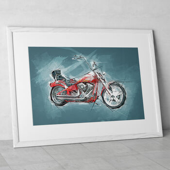 Personalised Custom Bike Art Print, 4 of 5