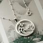 Sterling Silver Wild Waves Necklace, thumbnail 2 of 7
