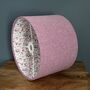 Alice Dog Rose Pink Tweed Floral Lined Lampshades, thumbnail 4 of 7