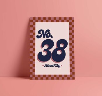 Personalised House Number Print, 7 of 8