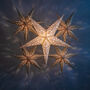Paper Star Lanterns | Cream Bundle Of Five Stars, thumbnail 1 of 7