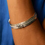 Ethereal Galaxy Labraodrite And Pearl Spinning Bangle, thumbnail 1 of 10
