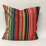 Fine Stripe Velvet Cushion, thumbnail 1 of 5