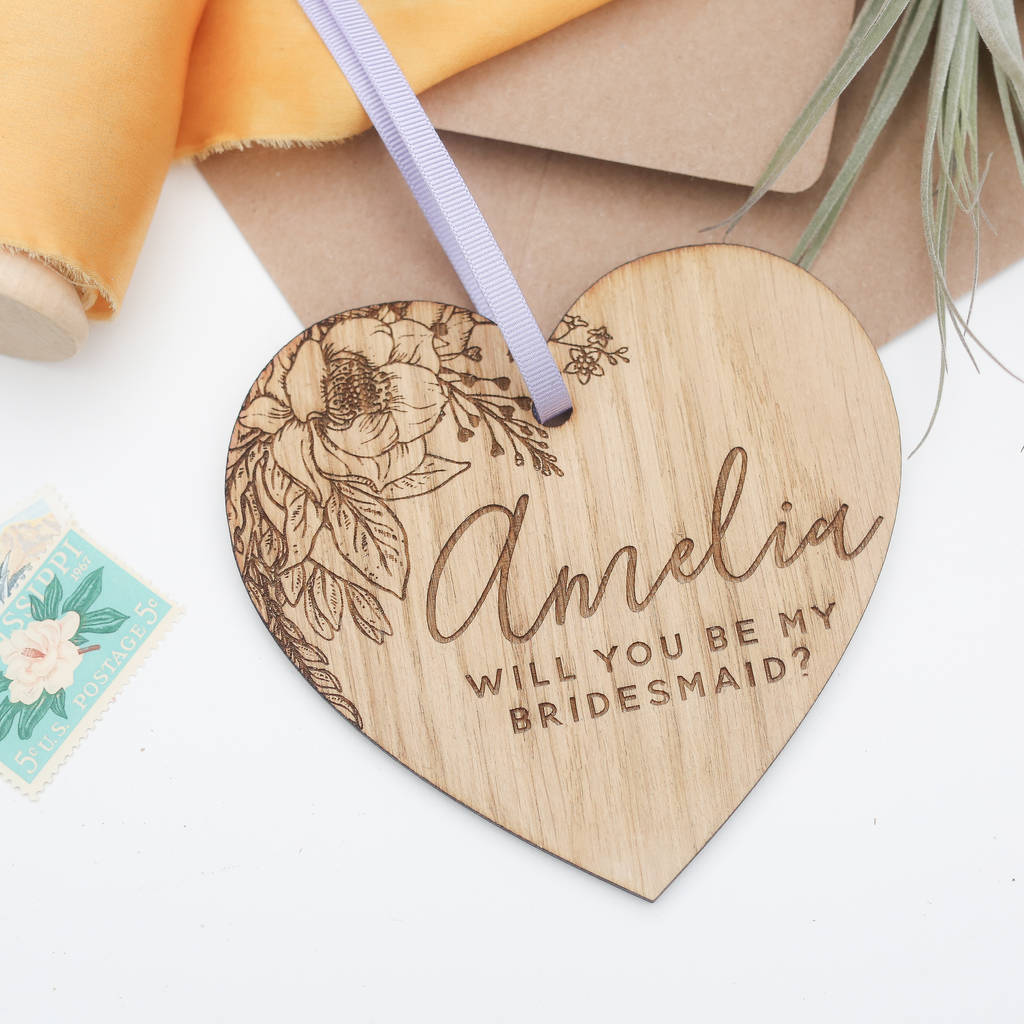 'Will You Be My Bridesmaid?' Personalised Gift