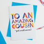 Amazing Cousin Personalised Card, thumbnail 2 of 2