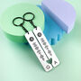 Personalised Shimmer Spotify Code Heart Keyring Set, thumbnail 1 of 5