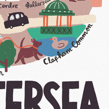 Battersea Illustrated London Map, 5 of 6