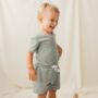 Children's Sage Green Towelling Two Piece, thumbnail 2 of 6
