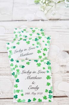 Shamrock Seed Wedding Favours Pack Of 10, 2 of 8