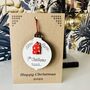 1st Christmas New Home 2024 Bauble Card, thumbnail 1 of 3