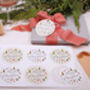 12 Christmas Gift Tags With Christmas Forest Reindeer Design And Gold Twine, thumbnail 3 of 4