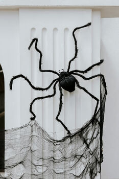 Black Halloween Spiderweb Cloth Decoration, 2 of 2