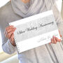 Personalised Silver Wedding Anniversary Guestbook, thumbnail 1 of 9