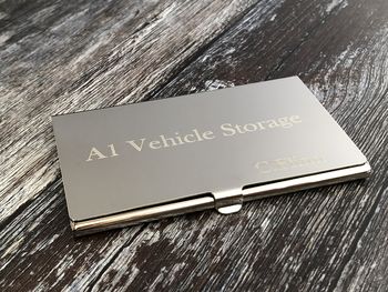 Personalised Engraved Business Card Holder, 5 of 8