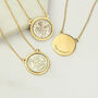 Personalised 80th Birthday Gold Tone Sixpence Necklace, thumbnail 1 of 9