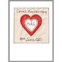 Personalised Coral 35th Wedding Anniversary Card, thumbnail 8 of 10