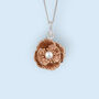 Tiny Poppy Necklace In 18ct Rose Gold Plated Silver, thumbnail 1 of 12