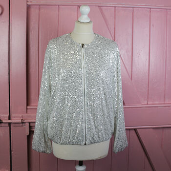 Silver Lover Sequin Jacket, 2 of 3