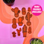 Cactus Cacti Clear Acrylic Vinyl Plaque Decor, thumbnail 4 of 8