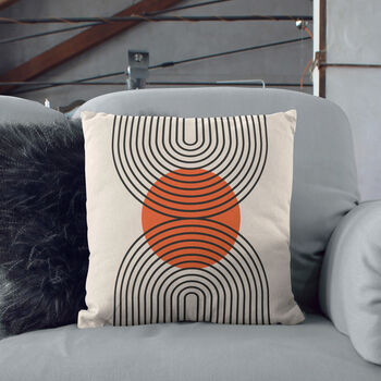 Bauhaus Retro Abstract Geometric Soft Cushion Cover, 4 of 10
