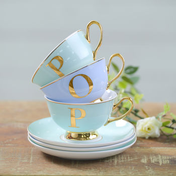 Monogram China Cup And Saucer, 5 of 6