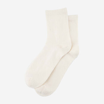 Pure Cashmere Luxury Ankle Socks Ethically Sourced Cream, 3 of 3