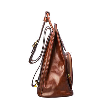 Personalised Women's Leather Small Backpack 'Carli', 7 of 12