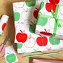 Apple Letters And Numbers Wrapping Paper Set, thumbnail 1 of 10
