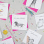 'Funimals' Mixed Pack Of Eight Cards, thumbnail 1 of 9
