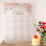 Peony Wedding Seating Plan In Frosted Acrylic, thumbnail 1 of 4