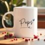 Personalised Script Dad Mug – Minimalist Father’s Day Gift With Heart Detail, thumbnail 6 of 9