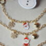 Holiday Gold Charm Bracelet, thumbnail 3 of 5