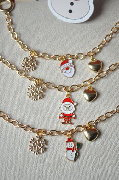 Holiday Gold Charm Bracelet, 3 of 5