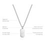 Mini Dog Tag Necklace Stainless Steel, thumbnail 4 of 10