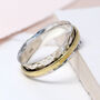 Sterling Silver And Brass Personalised Spinner Ring – 6mm, thumbnail 4 of 12