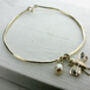 Sterling Silver Bee Or Dragonfly Bangle, thumbnail 2 of 5