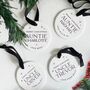 Personalised Ceramic Christmas Bauble For Auntie Or Uncle, thumbnail 9 of 10