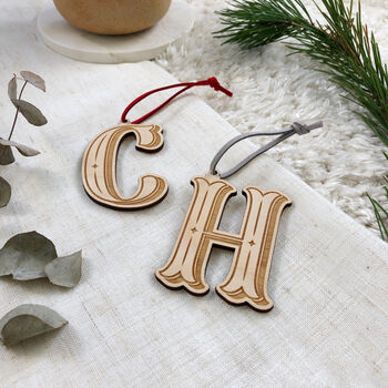 Any Initial Christmas Tree Decoration, 5 of 7