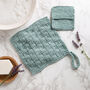 Face Cloth And Scrub Pad Beginner Knitting Kit, thumbnail 1 of 10