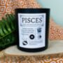 Personalised Pisces Horoscope Star Sign Candle, thumbnail 2 of 11