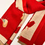 Personalised Cashmere Blend Robin Bird Jacquard Scarf, thumbnail 2 of 12
