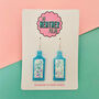 Gin Bottle Glitter Resin Earrings, thumbnail 1 of 2