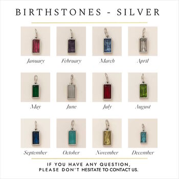Personalised Cross Cremation Necklace With Birthstone, 6 of 9