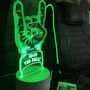 Personalised 'You Rock' Hand LED Neon Light Base, thumbnail 1 of 2