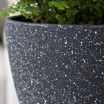 Pack Of Two Modern Planters Pots With Drainage Holes, 3 of 12