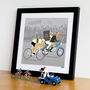 Personalised Cycling Print, Custom Race Leader Cyclist, thumbnail 5 of 11